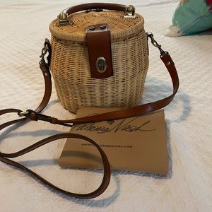 Patricia Nash Designs Straw bucket crossbody